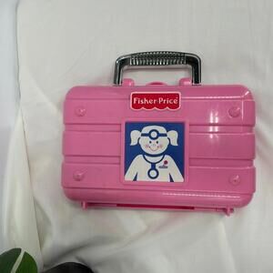 Vintage Fisher Price Play Doctor Pink Medical Kit 2000